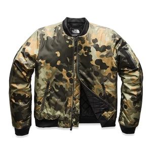 North Face Camouflage Barstol Bomber Jacket Camo